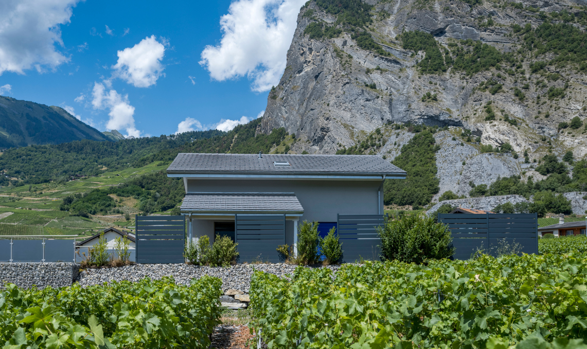 photo de cloture en aluminium en suisse